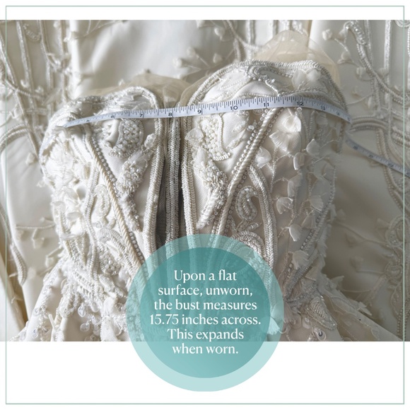 $17,500 Saiid Kobeisy Beaded Tulle, Silk Thread & Organza Flowers Runway Gown - Picture 9 of 13